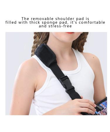 Buy Foam Arm Sling Elbow Brace with Waist Strap - Shoulder Support for Kids Rotator Cuff Injury Fracture Blue Rose Leopard Small - International Shipping Available - Buy Online on GoSupps.com