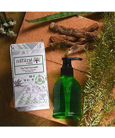 Natural Vibes Tea Tree Face Wash for Clear Skin | 150 ml - Shop Now for Radiant Skin - Buy Online on GoSupps.com