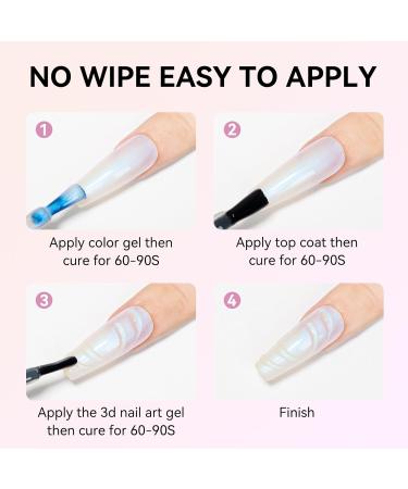 Clear 3D Sculpting Gel for Nail Art - 15ml Molding Gel for Rhinestones & DIY Nail Decoration - Buy Online on GoSupps.com