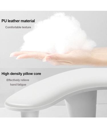 Inclined Manicure Hand Pillow Nail Arm Rest Hand Pillow with Pu Material/High Density Pillow Core for Beauty Salons and Home Manicure - Buy Online on GoSupps.com