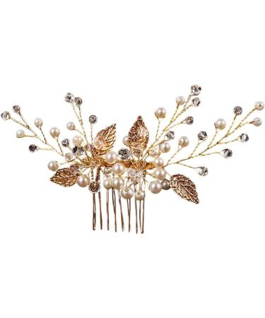 New 2025 Wedding Hair Accessories Flower Hair Clips Hairpin Crystal Headdress For Women Faux Pearl Barrettes Hair Combs Hair Decor Jewelry Fashion Accessories Creative Gift - Buy Online on GoSupps.com