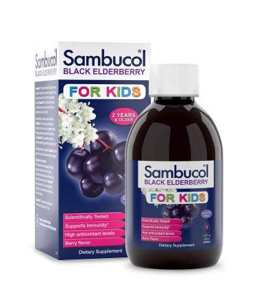 Sambucol Black Elderberry Syrup For Kids Berry Flavor 7.8 fl oz (230 ml)