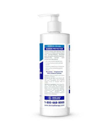 Dermal Therapy Barrier Protection Lotion 10% Urea - Moisturizes & Protects Skin from Irritants for Eczema Swimmers & More - Non-Greasy Fragrance-Free - 16 fl oz - Buy Online on GoSupps.com