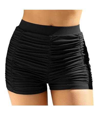 Swimwear short skirt women black bikini pants abdominal beach fashion sporty swimwear bikinirock sports skirt Elegant beach shorts beachwear bikini pants bathing dress swimwear black s