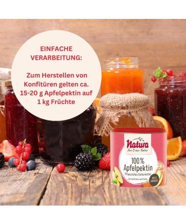 Buy Natura 100% Apple Pectin - Vegan Gluten-Free Gelling Agent for Jam Production | 100g Pack - Buy Online on GoSupps.com