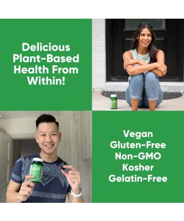 Goli SuperGreen Gummy Vitamin - 60 Count | Plant-Based, Vegan, Gluten-Free & Gelatin Free - Essential Vitamins and Minerals for Optimal Health - Buy Online on GoSupps.com