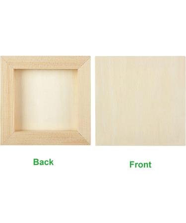 DAJAVE 10 Pack 4x4 Inch Unfinished Wood Panels for Painting and Crafts - 10x10cm - Buy Online on GoSupps.com