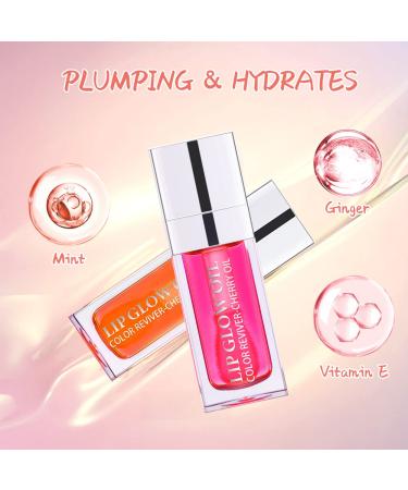 ZARICS Plumping Cherry Lip Oil - Hydrating Gloss Balm, Long Lasting Nourishing Glow Oil - Buy Online on GoSupps.com