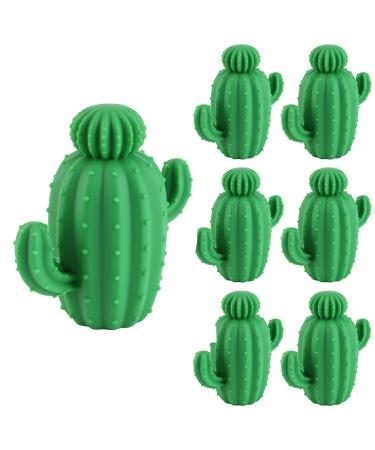 Silicone Dryer Balls Reusable Natural Fabric Softener Reduces Static Electricity Clothing Wrinkles and Saves Drying Time XL 6-Pack (Green)