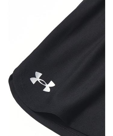 Under Armour Girls' Play Up Solid Shorts Black/Metallic Silver - Medium - Buy Online on GoSupps.com