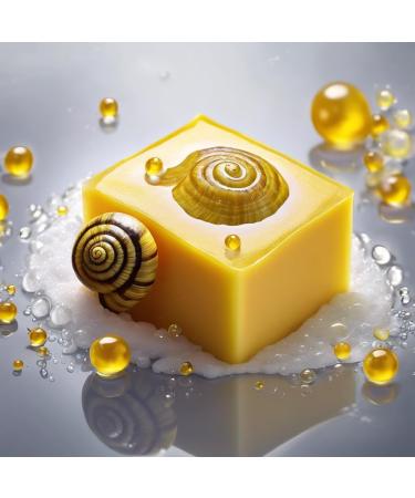 Cielche Handmade Snail Soap Bar 150 gr Hyaluronic Acid Glycoprotein Glycolic Acid Skin Regeneration Anti-Aging Vitamin E Acne Treatment - Buy Online on GoSupps.com