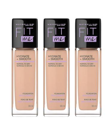 Maybelline Fit Me Dewy + Smooth Foundation 30ml - 130 Buff Beige (Pack of 3)