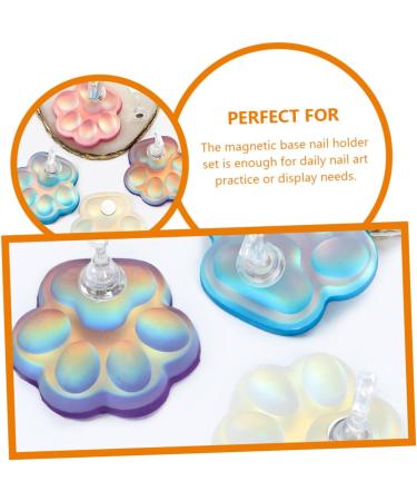 Healeved 1 Set magnetic nail holder nail kits display stand Nail supplies crystal nail holder for painting nails magnetic Symphony Accessories nail frame press on nail stand - Buy Online on GoSupps.com