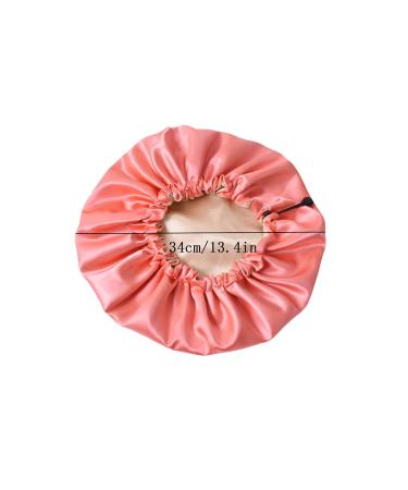 Zhenp Large Waterproof Shower Hood - 2 Pack Reusable Satin Hair Cover for Curly Hair Elastic Double Layer with Buckle - Buy Online on GoSupps.com