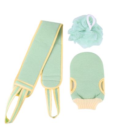 Set of 3 ZONADAH Bath Towel Bath Towel Set Bath Gloves Cleaning Kits Exfoliating Back Scrubber for Shower Shower for Women and Men Shower