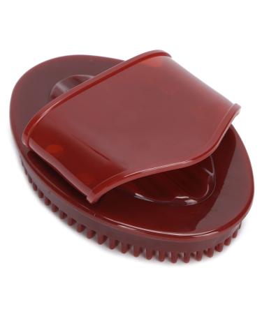 2pcs Massage Brush SPA Massager Health Care Hair Washing Scalp Shower Comb With Essential Oils(Coffee)