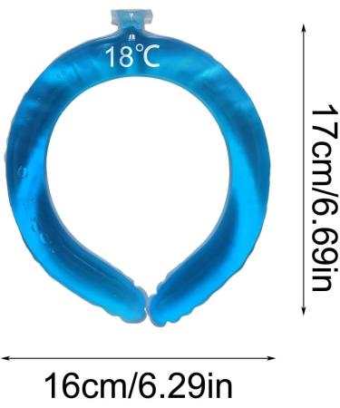 Wearable Cooling Wrap | Reusable Neck Coolers for Hot Weather | Wearable Cold Gel Ice Pack Cooling Neck Wraps Tube Below 18 for Sports Gym Cycling Running Hiking Pochy Three Generations Blue - Buy Online on GoSupps.com