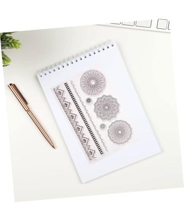 Lurrose 6 Pcs Mandala Stamp Vintage Decor Clear Stamps for DIY Flower Themed Stamps Photo Album Decorations - Buy Online on GoSupps.com