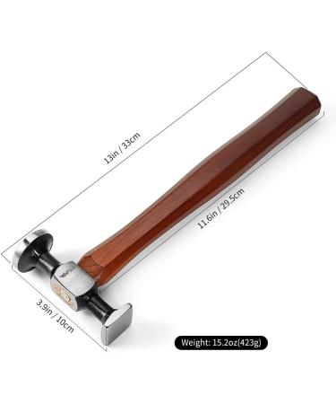 WUTA Leather Mallet Hammer - Professional Carbon Steel Double Head Cobbler Hammer - Buy Online on GoSupps.com