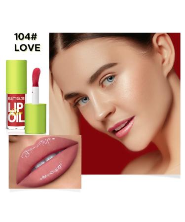 Beauty Glazed Big Brush Head Lip Oil Duo | Ultra-Hydrating & Nourishing Glossy Finish Lip Glow Oil | Vegan Tinted Lip Gloss Set (103 SWEET & 104 LOVE 2) - Buy Online on GoSupps.com
