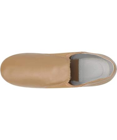 Dynadans Unisex PU Leather Slip-on Jazz Dance Shoes with Arch Insert - Brown - Buy Online on GoSupps.com