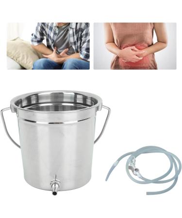 Buy NATUDECO Enema Bucket - 1.3L Capacity Reusable with Long Silicone Hose - Intestinal Cleaning Tool for Home Health Care - Buy Online on GoSupps.com