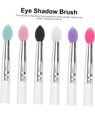 OHPHCALL 6pcs Eye Shadow Brush Eyeshadow Make-up Eyeshadow Brush Transparent Plastic Handle - Buy Online on GoSupps.com