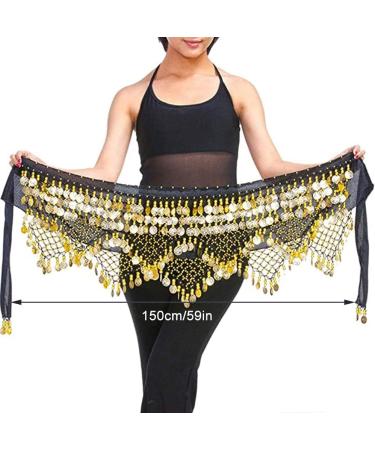 Shop Chiffon Hip Towels & Belly Dance Belts | Indian Dance Accessories with Gold Coins for Parties & Celebrations - Buy Online on GoSupps.com