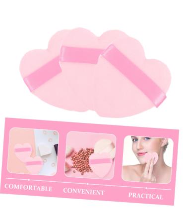 FRCOLOR 50pcs Heart Shaped Makeup Puffs - Double-Sided Powder Applicators for Setting & Contouring | Perfect for Foundation & Face Makeup | Pink - Buy Online on GoSupps.com