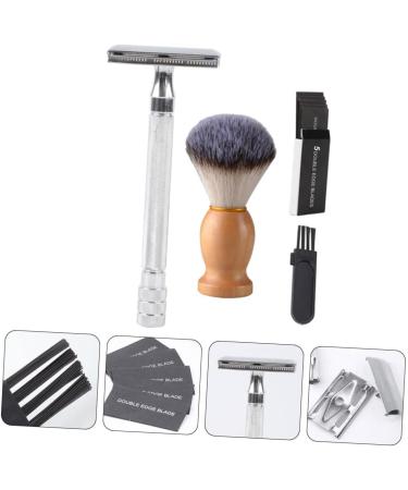 Frcolor Manual Razor Trimmer Set for Men | Beard Hair and Shaving Brush - Old-Fashioned Grooming Essentials for Perfect Facial Hair - Buy Online on GoSupps.com