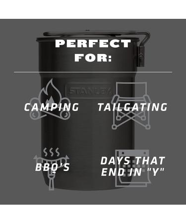 Stanley Adventure Camp Cook Set - 24oz Kettle with 2 Ceramic Cups | Stainless Steel Camping Cookware with Vented Lids | Lightweight Cook Pot for Backpacking & Hiking - Buy Online on GoSupps.com