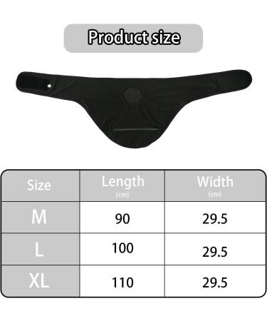 Ostomy Belt Black | Support Belt for Colostomy & Ostomy Bags | Stealth Belt for Men & Women | Sport Swim-Friendly Wrap | Upgraded V2.0 Large Size | Quality Ostomy Supplies - Buy Online on GoSupps.com