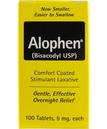 Alophen Enteric Coated Stimulant Laxative Pills - 100'S