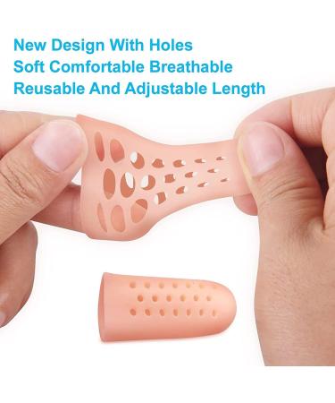 HOTBEST 20pcs Gel Big Toe Caps - Soft Silicone Toe Covers for Calluses Blisters & Hammer Toe Pain Relief | Antiskid & Washable Big Toe Protectors - Buy Online on GoSupps.com