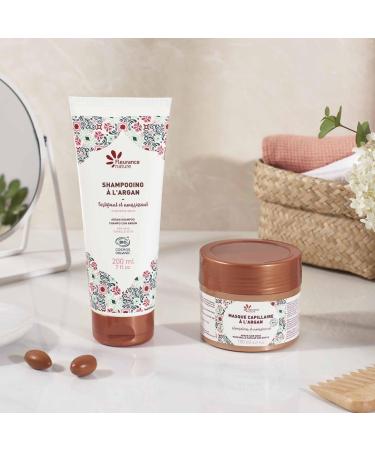 Fleurance Nature - Organic Argan Hair Mask - 150ml - Women's Hair Care certified Organic Cosmos Ecocert - Dry and damaged hair treatment - Nourishes and hydrates - 25123 - Buy Online on GoSupps.com