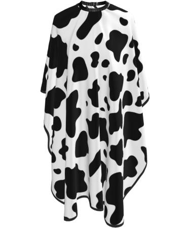 Buy Professional Haircut Cape | Blue Elephants & Cow Print Hairdressing Apron Adjustable Snap Closure - Buy Online on GoSupps.com