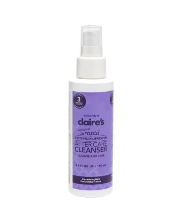 Claires 3 Week Rapid Piercing Aftercare Spray Hypochlorous Solution for Piercings - Nose and Ear Piercing Cleaner Treatment, Piercing Bump Cleaning Wash - 3.4 fl oz 3.4 Fl Oz (Pack of 1)