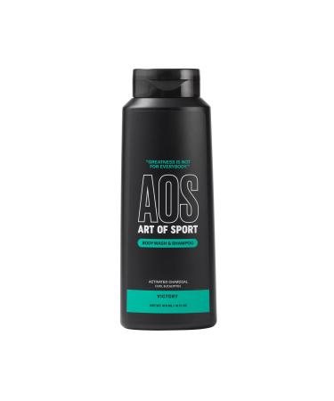 Art of Sport Men s 2-in-1 Body Wash and Shampoo with Charcoal Activated Eucalyptus Fragrance Made for Athletes Victory Scent 16 fl oz Victory 16 Fl Oz (Pack of 1)