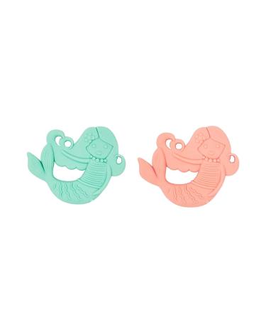 SugarBooger Silicone Teether Set - 2-Pack Mermaid Teething Toys - Buy Online on GoSupps.com