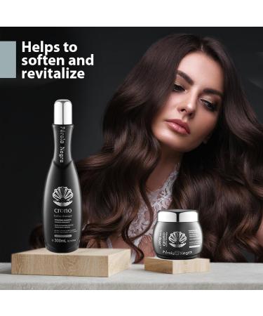 Perola Negra Crono Hydra Therapy - Hydrating Mask for All Hair Types | 9.87 oz - Repair Dry & Damaged Hair Globally - Buy Online on GoSupps.com