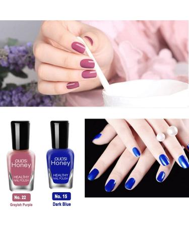 TEEROVA Nail Polish Set Non-Toxic Nail Polish Easy Peel off & Quick Dry Natural Odor Free Formula Water based Nail Polish Gift Set (Set F (8MLX10)) - Buy Online on GoSupps.com