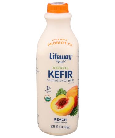 LIFEWAY Organic Peach Kefir, 32 FZ