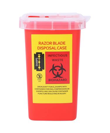 Beaupretty 1stk waste blade box sharp trash can container for disposal box made of sheet metal blade disposal container Blade Disposal Medical plastic box disposable box.Household suitcases travel