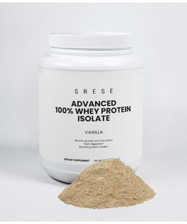 Advanced 100% Whey Protein Isolate - Vanilla - 24 Servings - Vegetarian - Non GMO - Buy Online on GoSupps.com