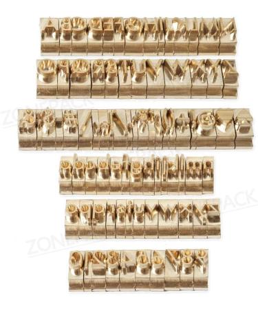 ZONEPACK Stamping Mold Copper Brass Stamping Flexible Letters Numbers Alphabets Symbols Characters Molds CNC Engraving Molds for Hot Foil Stamping Machine (83pcs F Font with Wood Box) - Buy Online on GoSupps.com