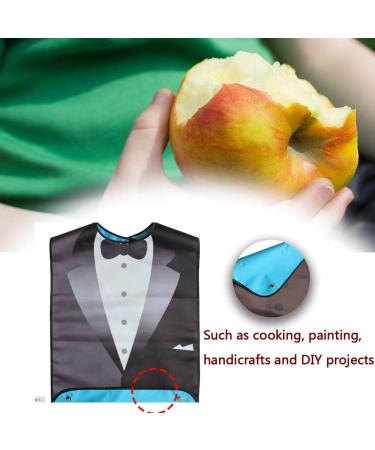 Waterproof Adult Bib: Reusable Clothing Apron for Dining - Fun and Functional - Buy Online on GoSupps.com