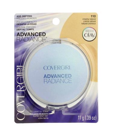 CoverGirl Advanced Radiance Age-Defying Pressed Powder Creamy Natural 110 0.39 oz (Pack of 3)