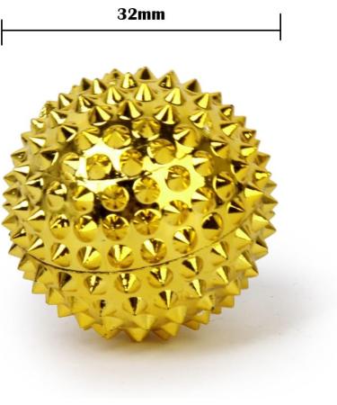 Chi -Enterprise Gold Magnetic Acupressure Balls (32mm) | Self-Healing Therapy for Pain Relief & Well-Being - Buy Online on GoSupps.com