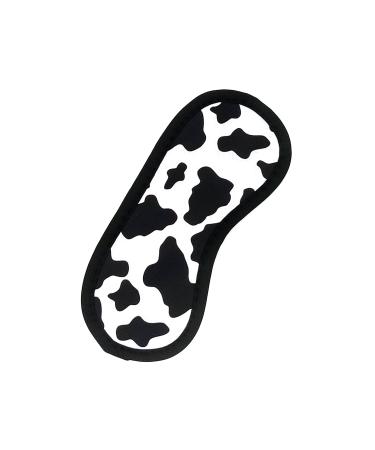 Cow Print Soft Neoprene and Velvet Sleep Mask