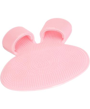 Buy Durable Silicone Foot Scrubber Mat - Easy to Clean Flexible & Multifunctional Shower Foot Cleaner for Men - Pink - Buy Online on GoSupps.com